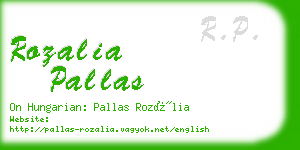 rozalia pallas business card